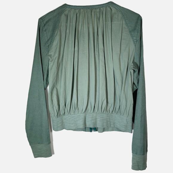 Anthropologie Hei Hei Hilltop Olive Green Bomber Jacket Small Lightweight Boho - Picture 4 of 12